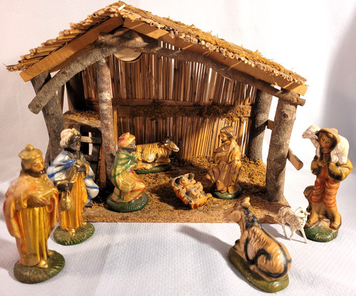 Nativity set creche - 9, pc